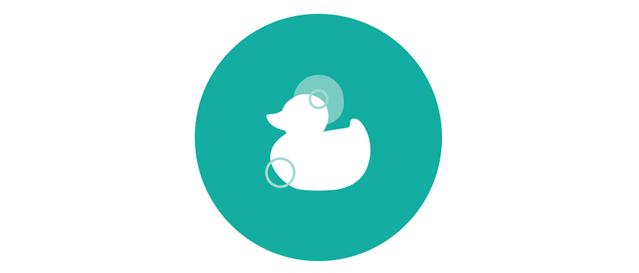 icône de canard de bain nouveau-né